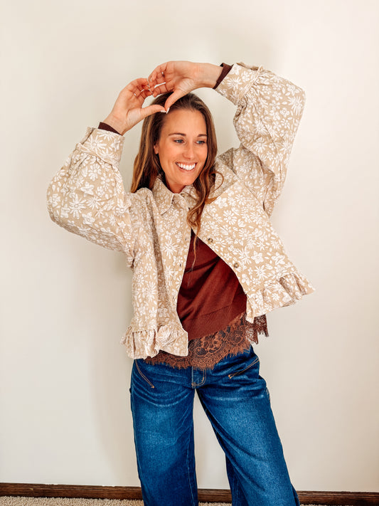 The Timeless Petals Textured Top (S-XL)