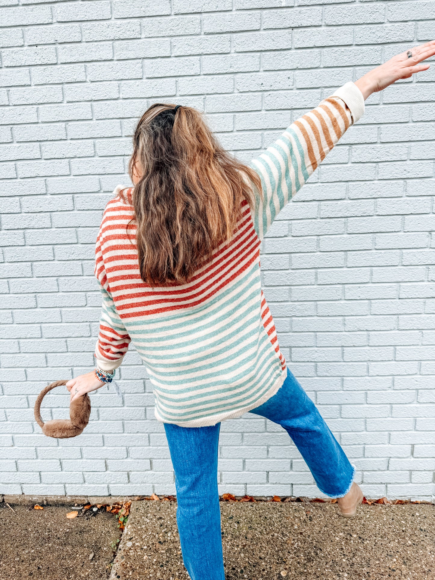 The Painted Path Striped Cardigan (S-XL)
