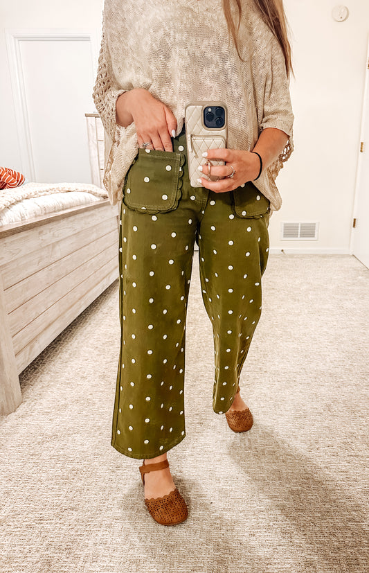O-LIVE Dots Pants