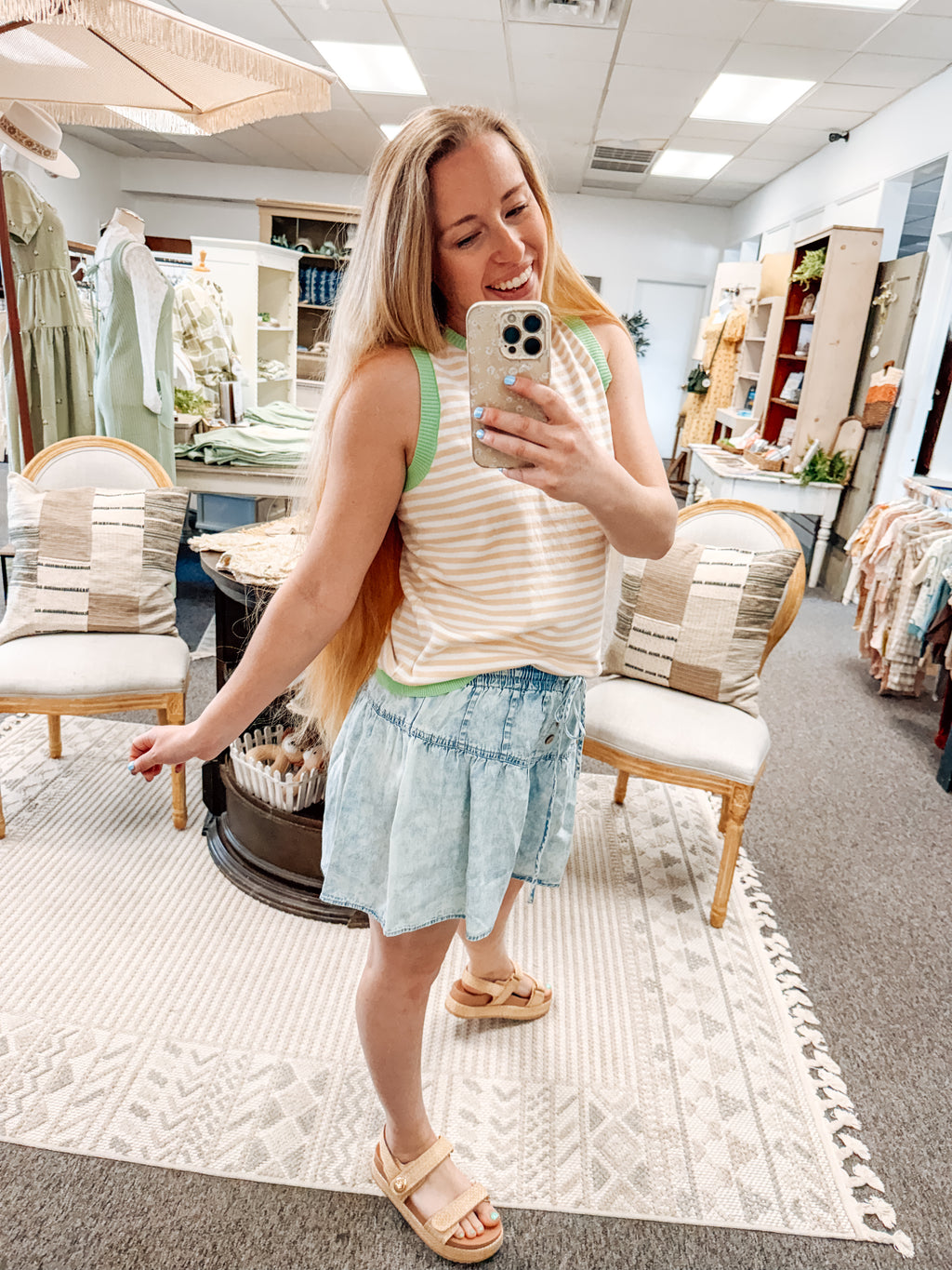 Harbor Line Striped Tank (S-XL)
