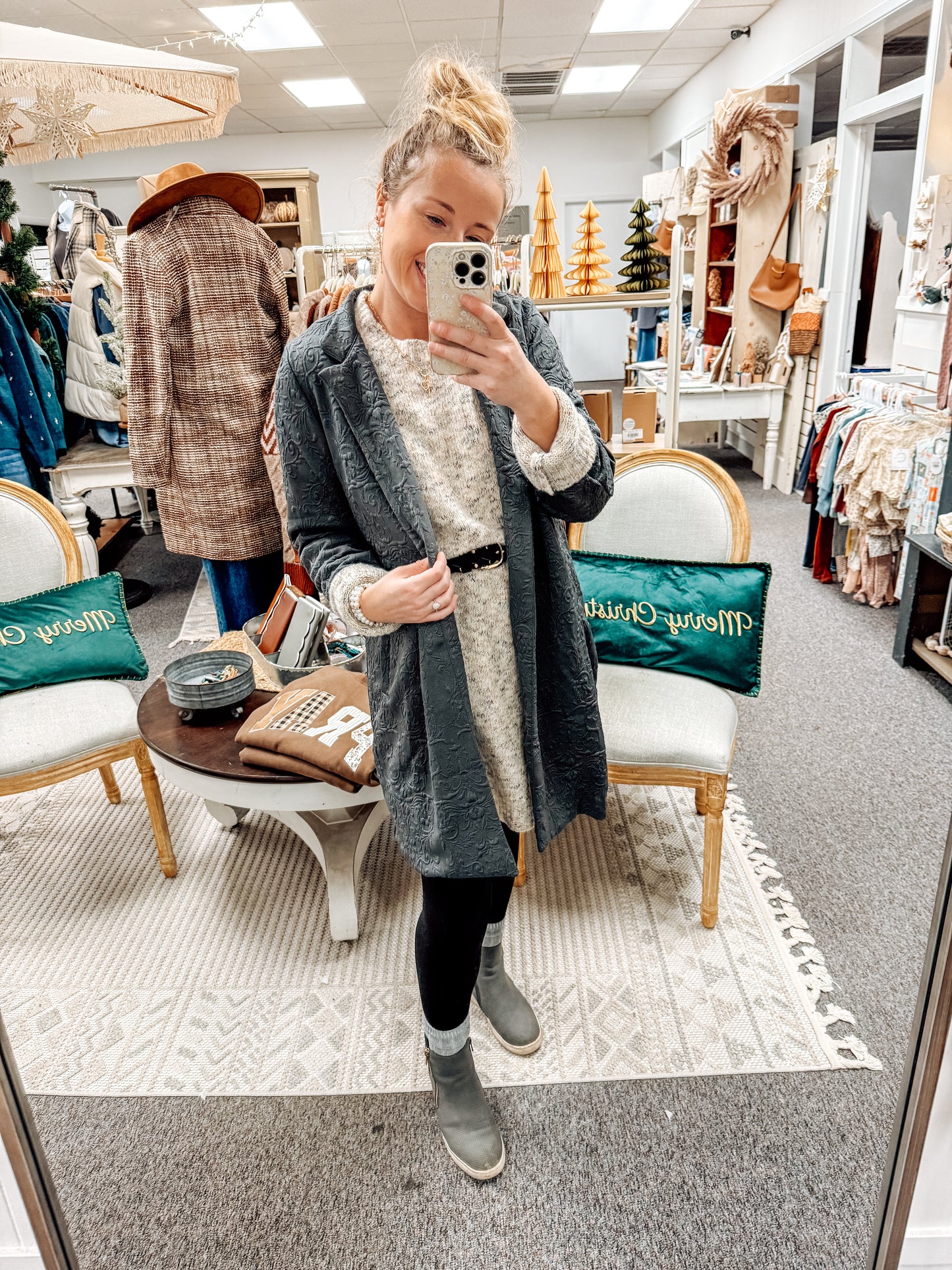 Frosted in Jacquard Cardigan (S-XL)