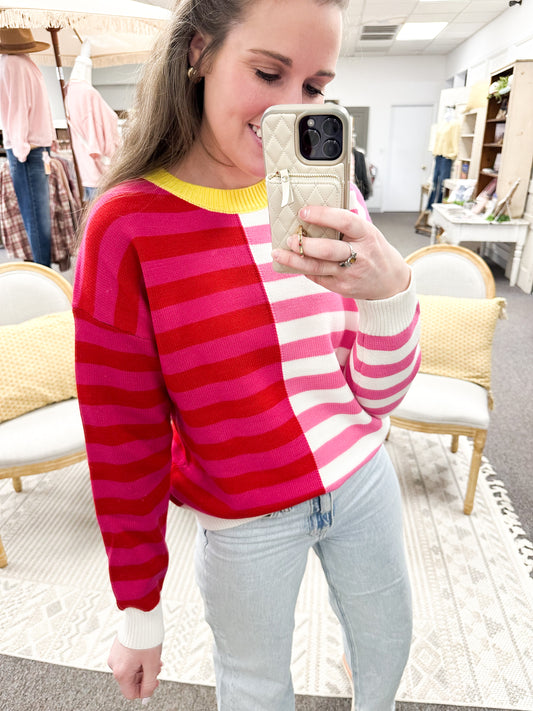 Made for You Multicolor Striped Sweater (S-XL)