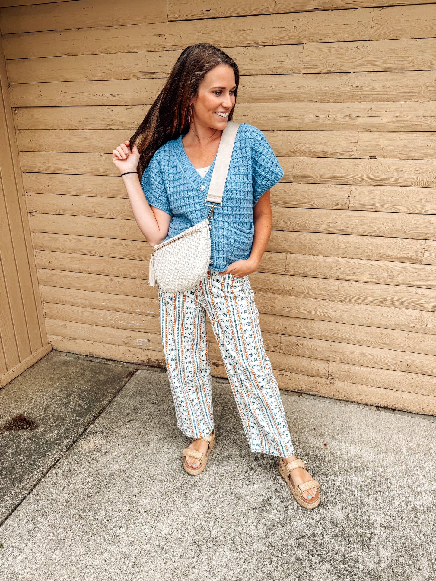 The Stone & Sky Texture Button Cardigan