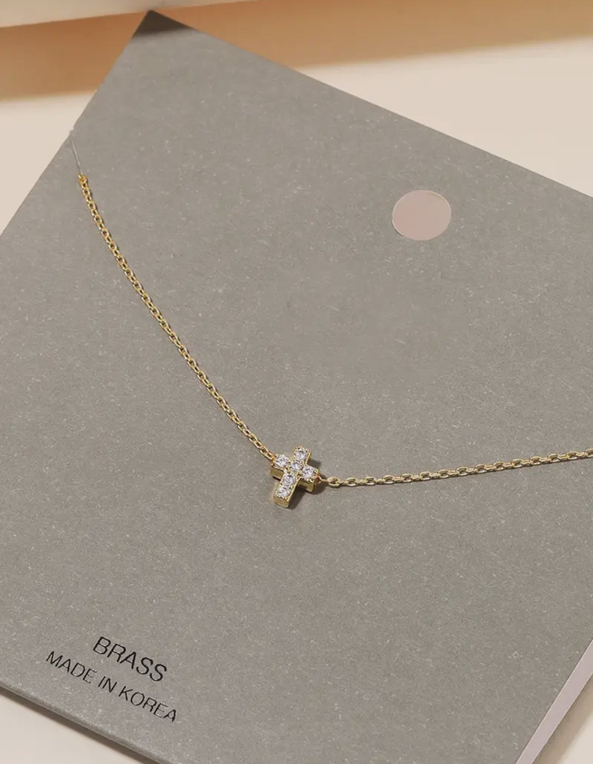 Mini Cross Necklace (2 Colors)