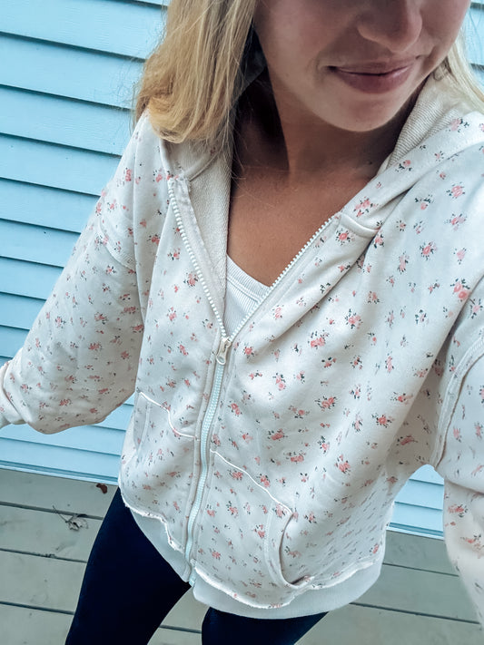 Casually Cute Zip Up Hoodie (S-3X)
