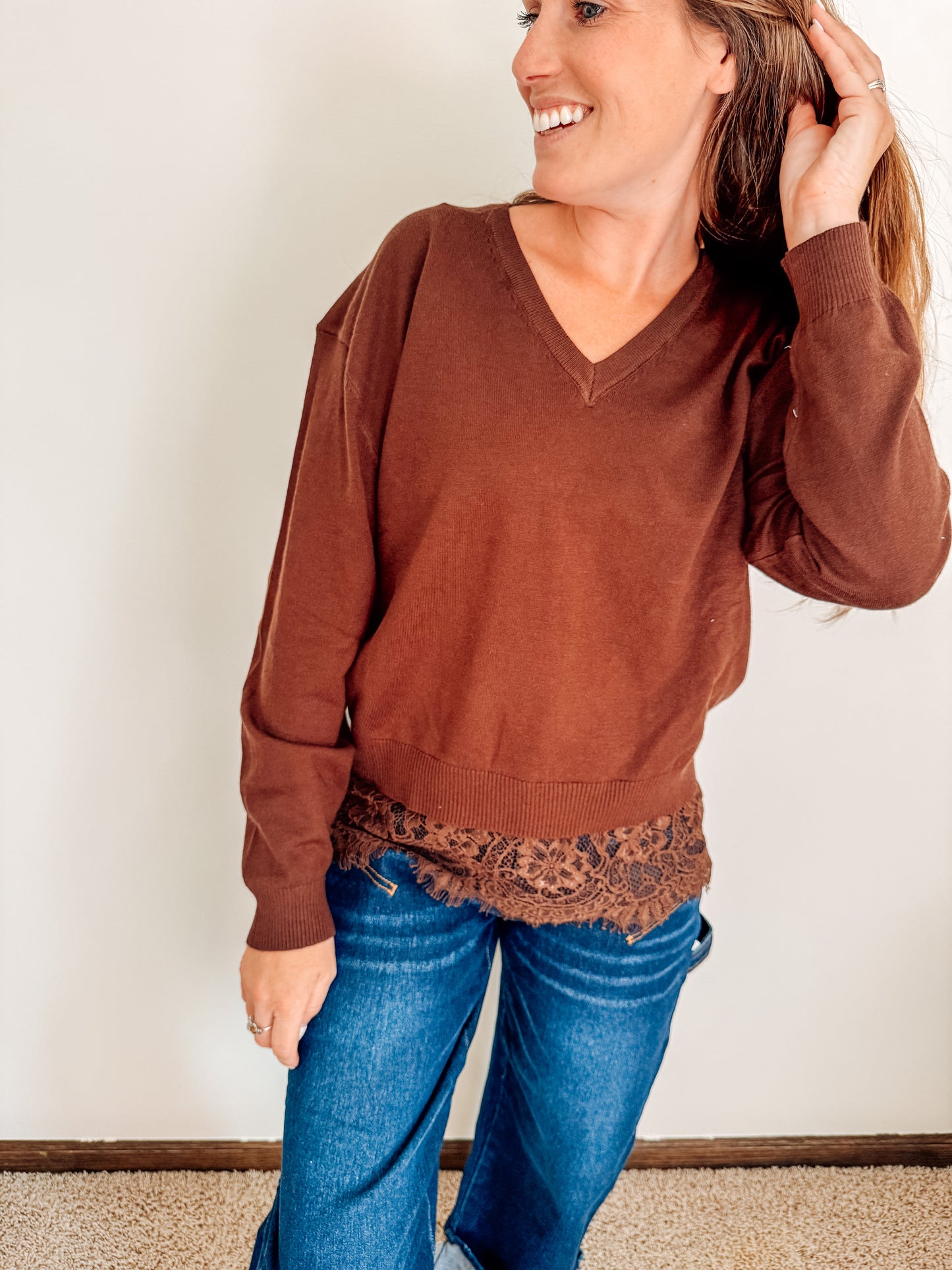 The Delicate Days Lace Knit Sweater (4 colors)