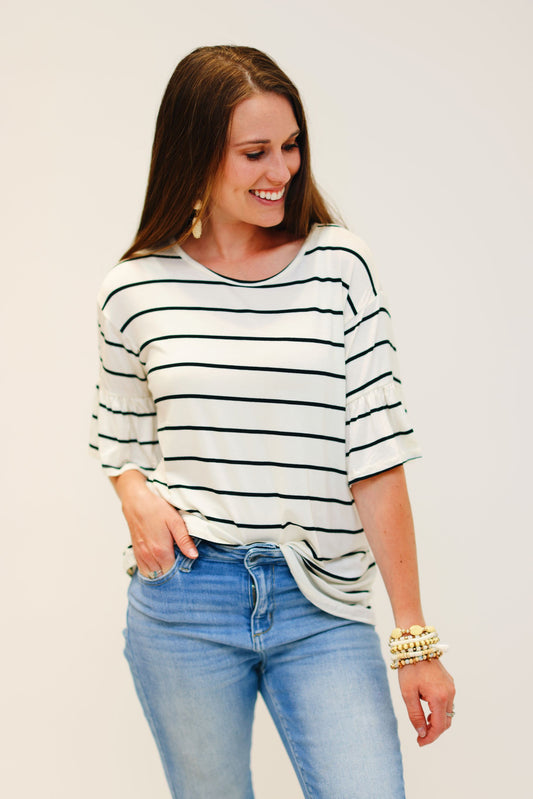 All in Stripes Top