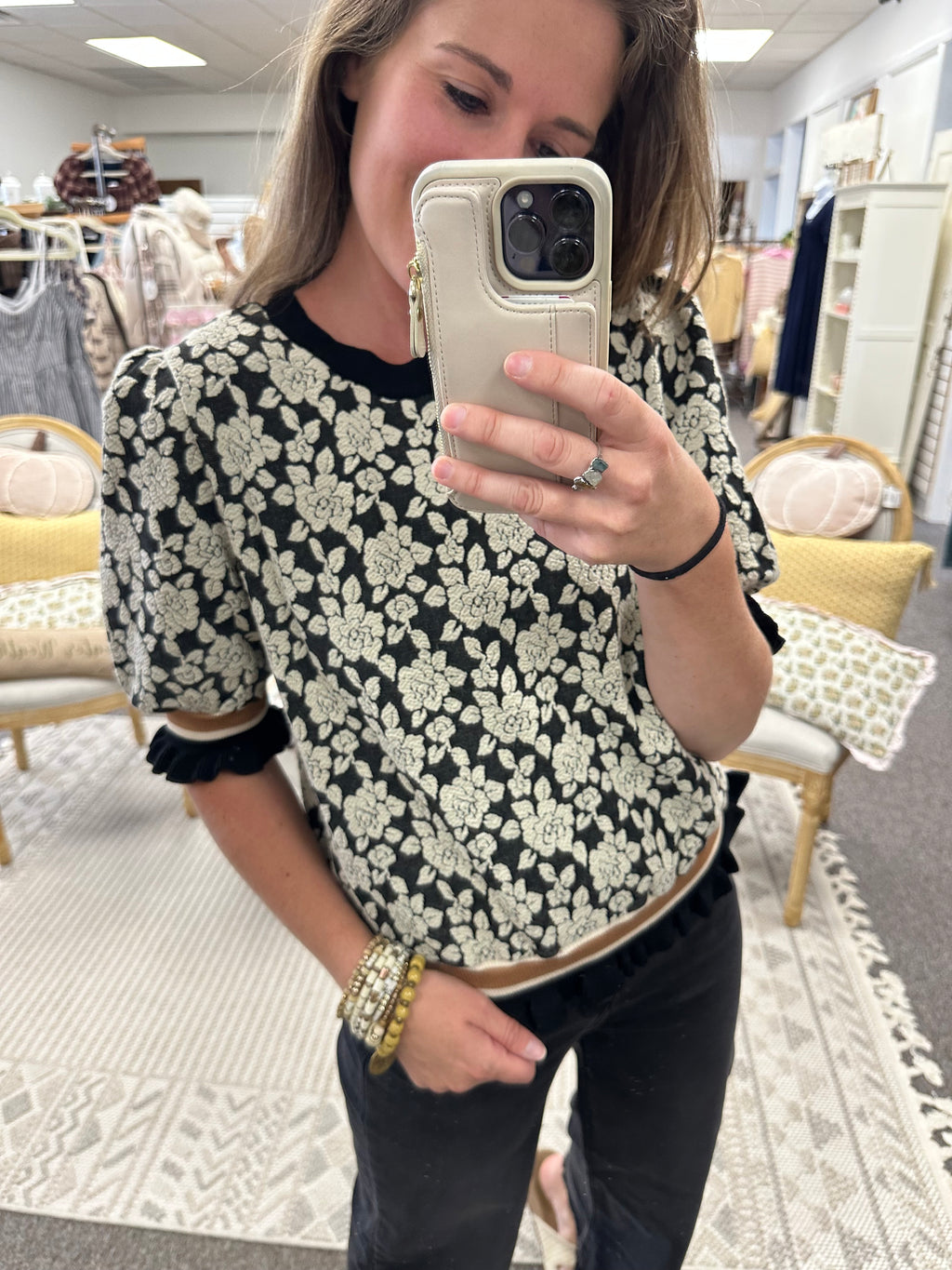 Autumn Floral Pullover Sweater (S-XL)