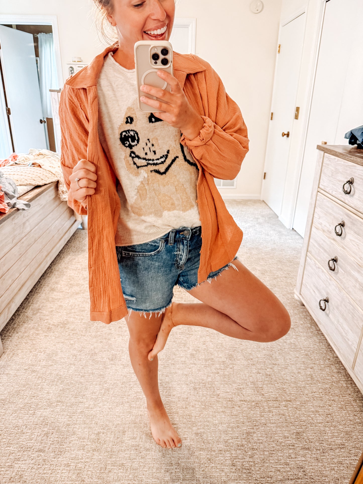 Apricot Lane Gauze Button Up