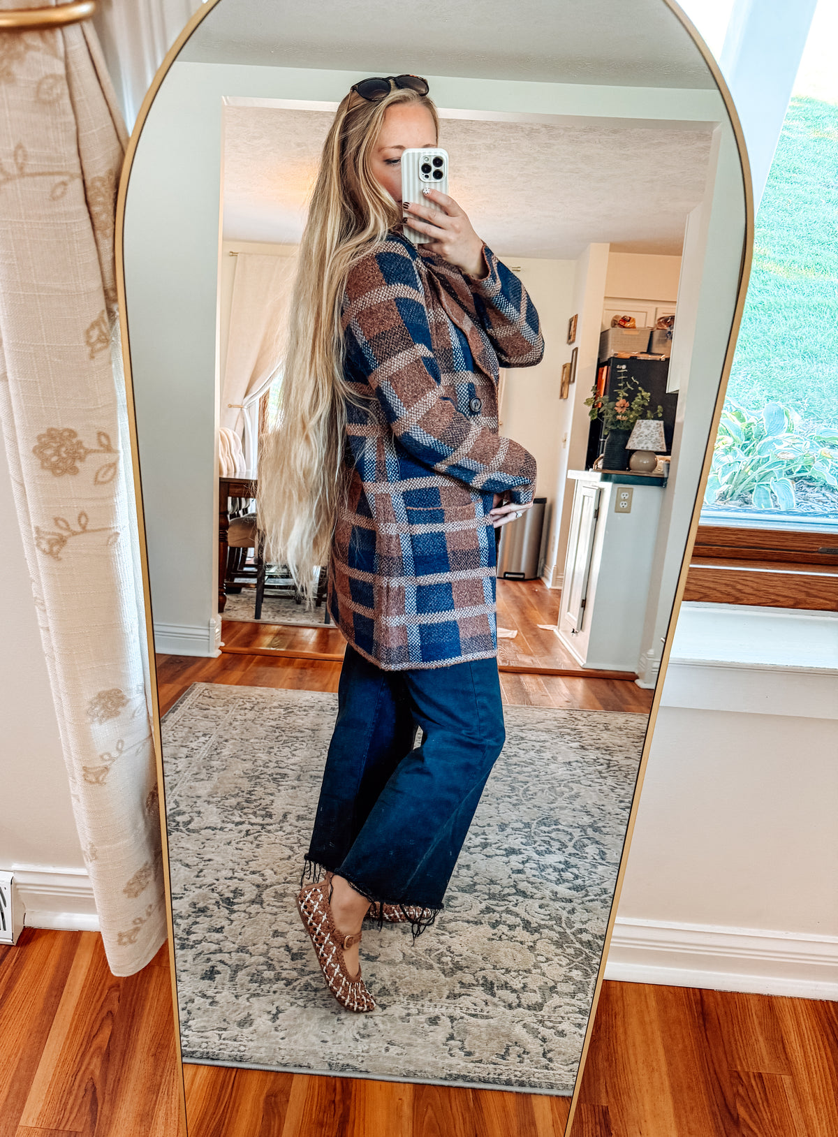 Check Me Out Checker Jacquard Sweater (S-XL)