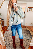 Flower Cloud Pullover Sweater