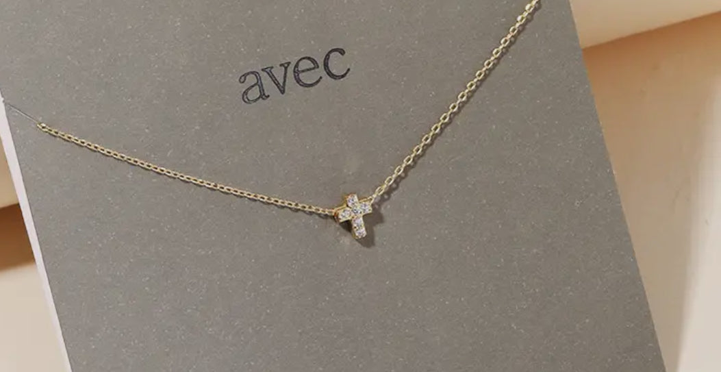 Mini Cross Necklace (2 Colors)