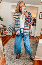 The Dockside Stripe Chunky Cardigan (PREORDER)