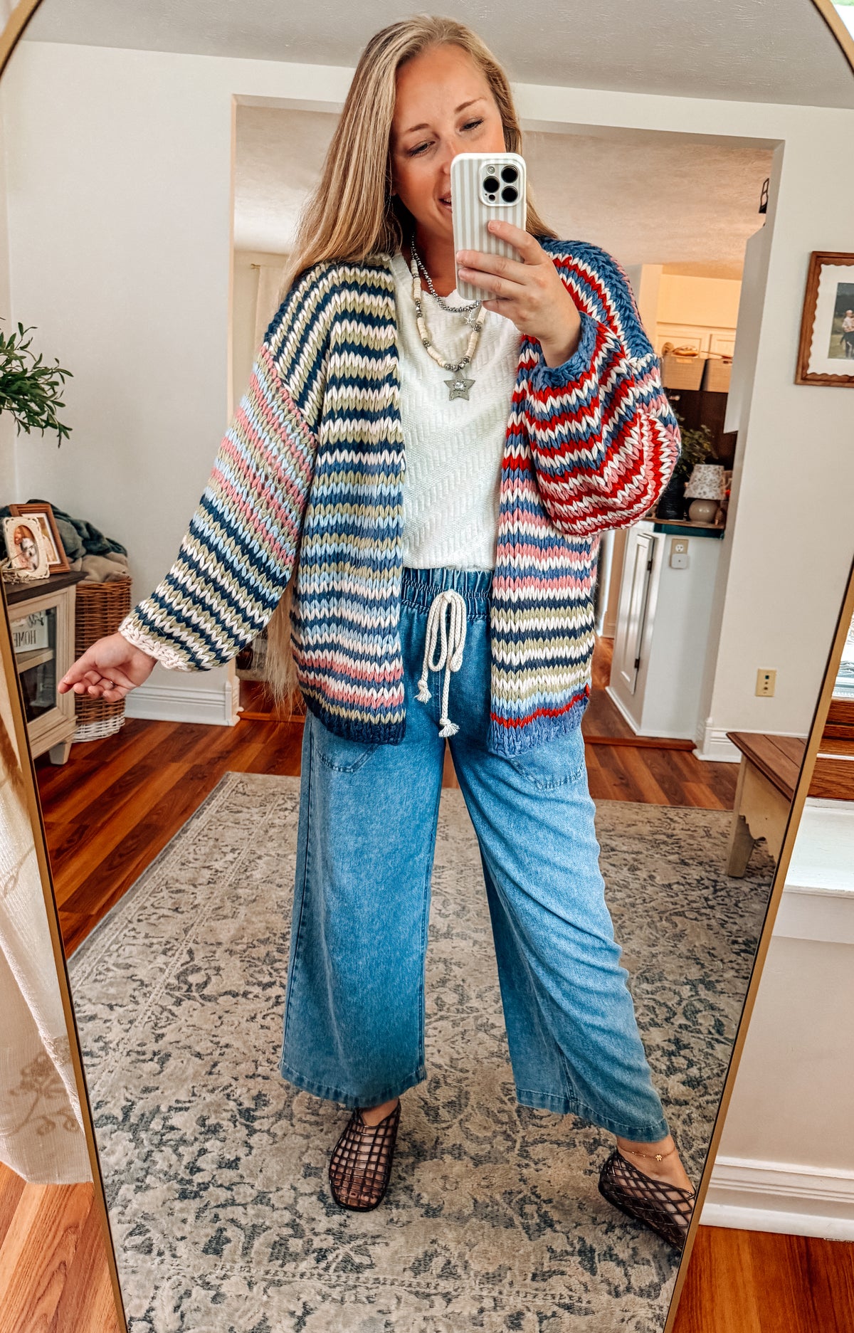 The Dockside Stripe Chunky Cardigan