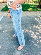 Spring into Flare Braided Denim (S-XL)