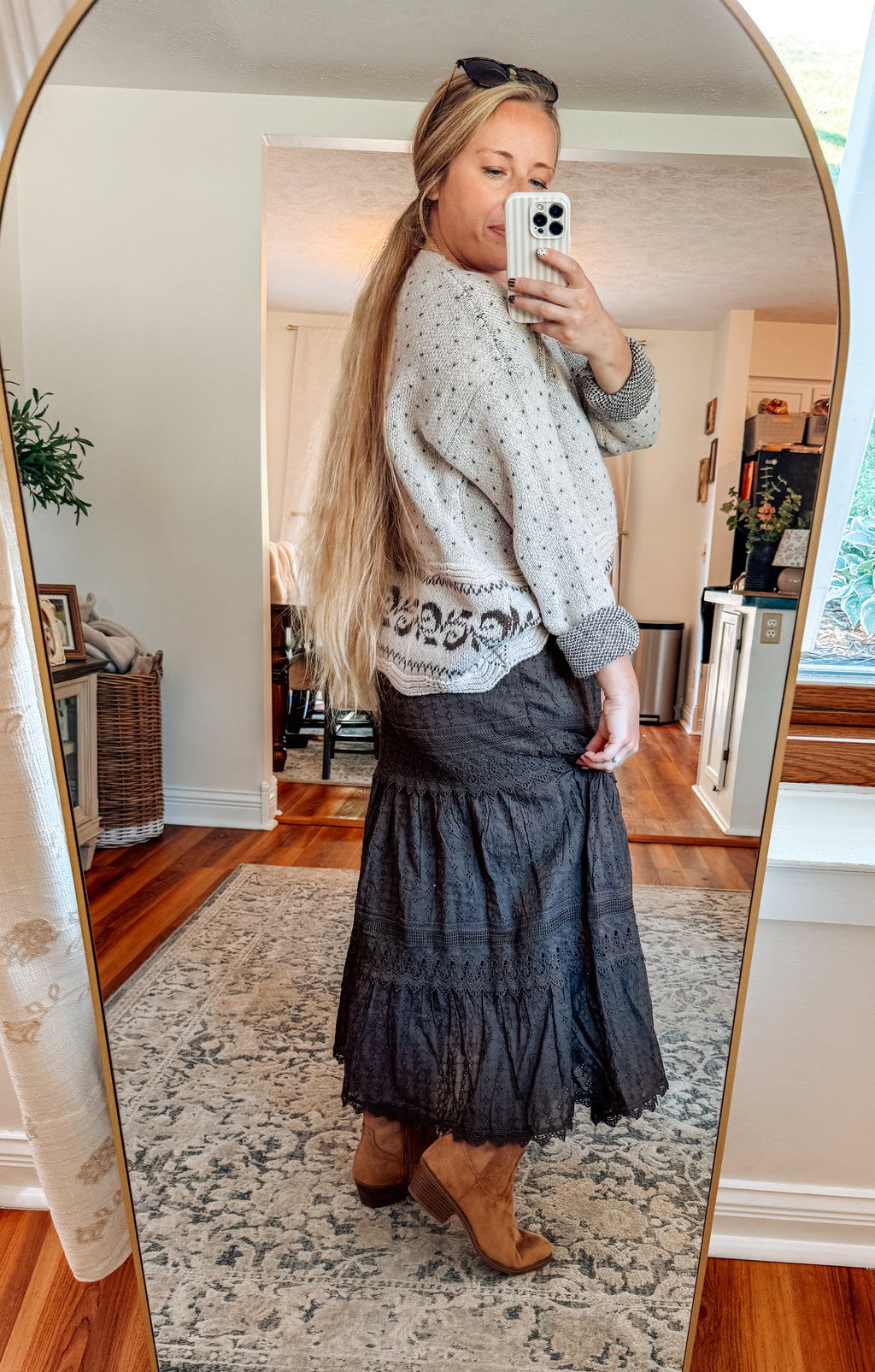 The Coffee Cottage Lace Skirt