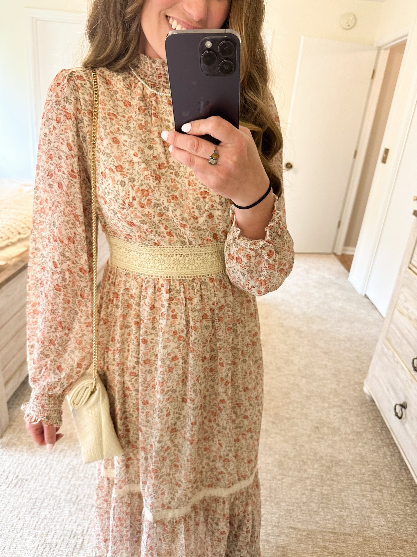 The Polished Poet Midi Dress-Taupe