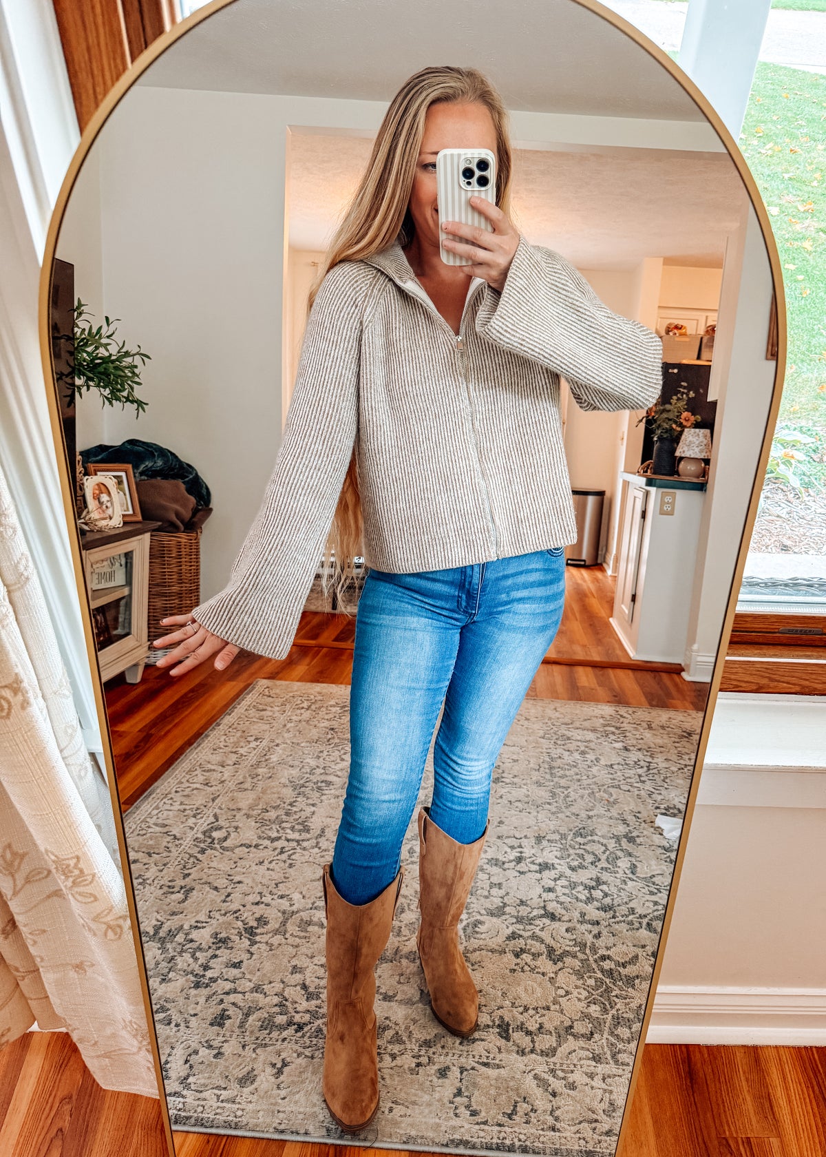 Zip Into Cozy Textured Sweater