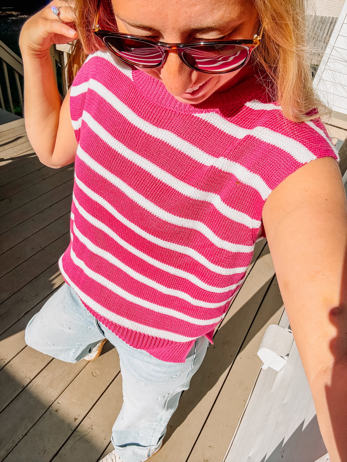 The Pink Punch Striped Top (S-XL)