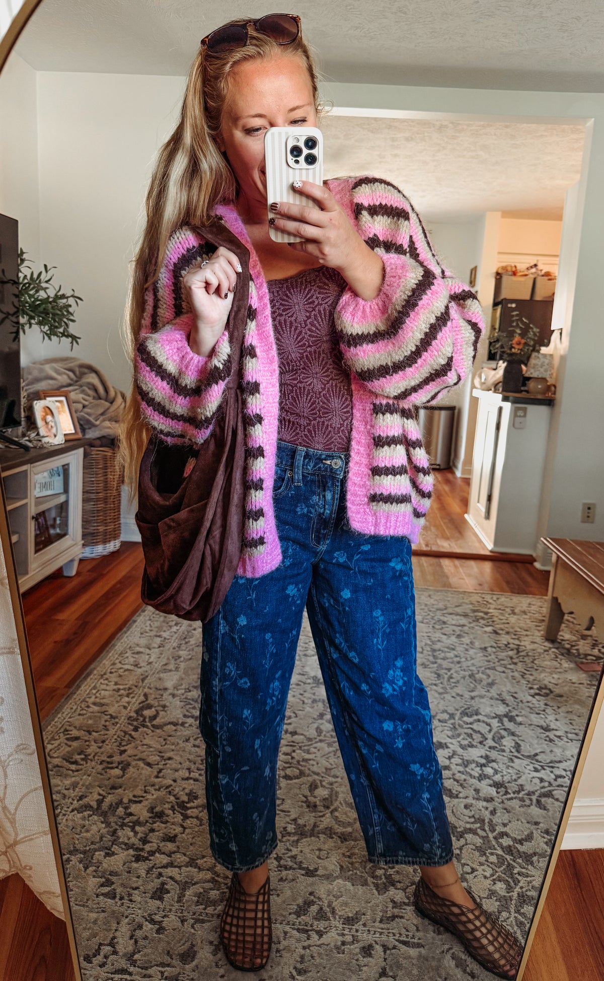Make a Statement Chunky Striped Open-Front Cardigan
