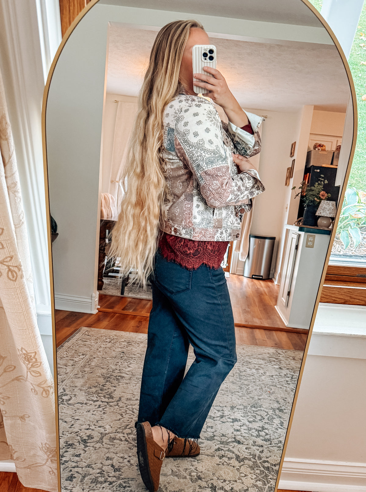 Western Soul Paisley Denim Jacket