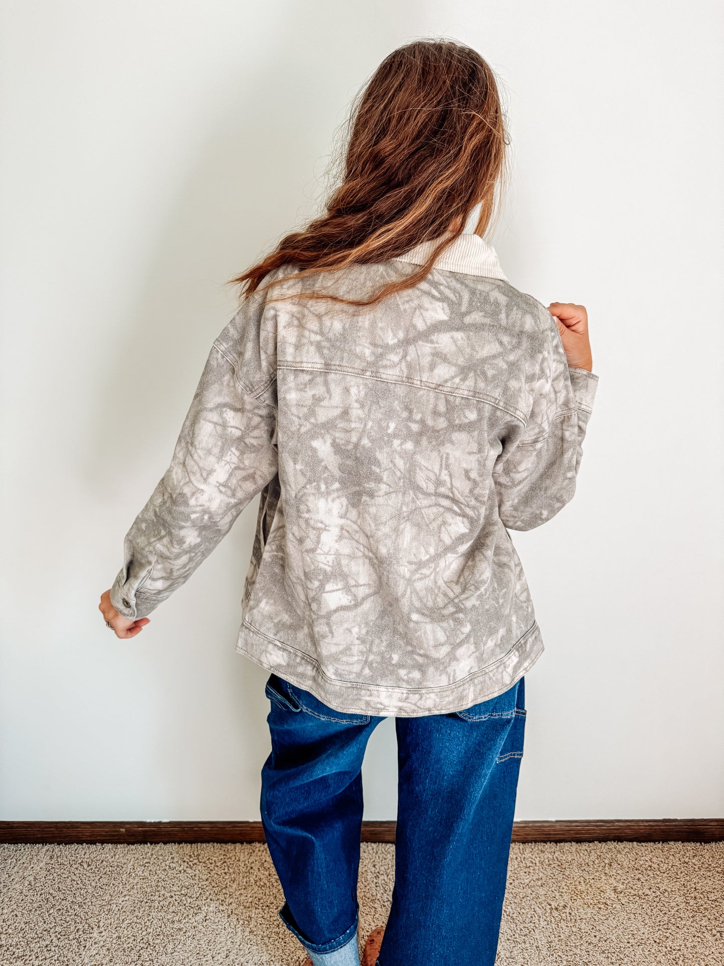 Camo Branch Collared Jacket