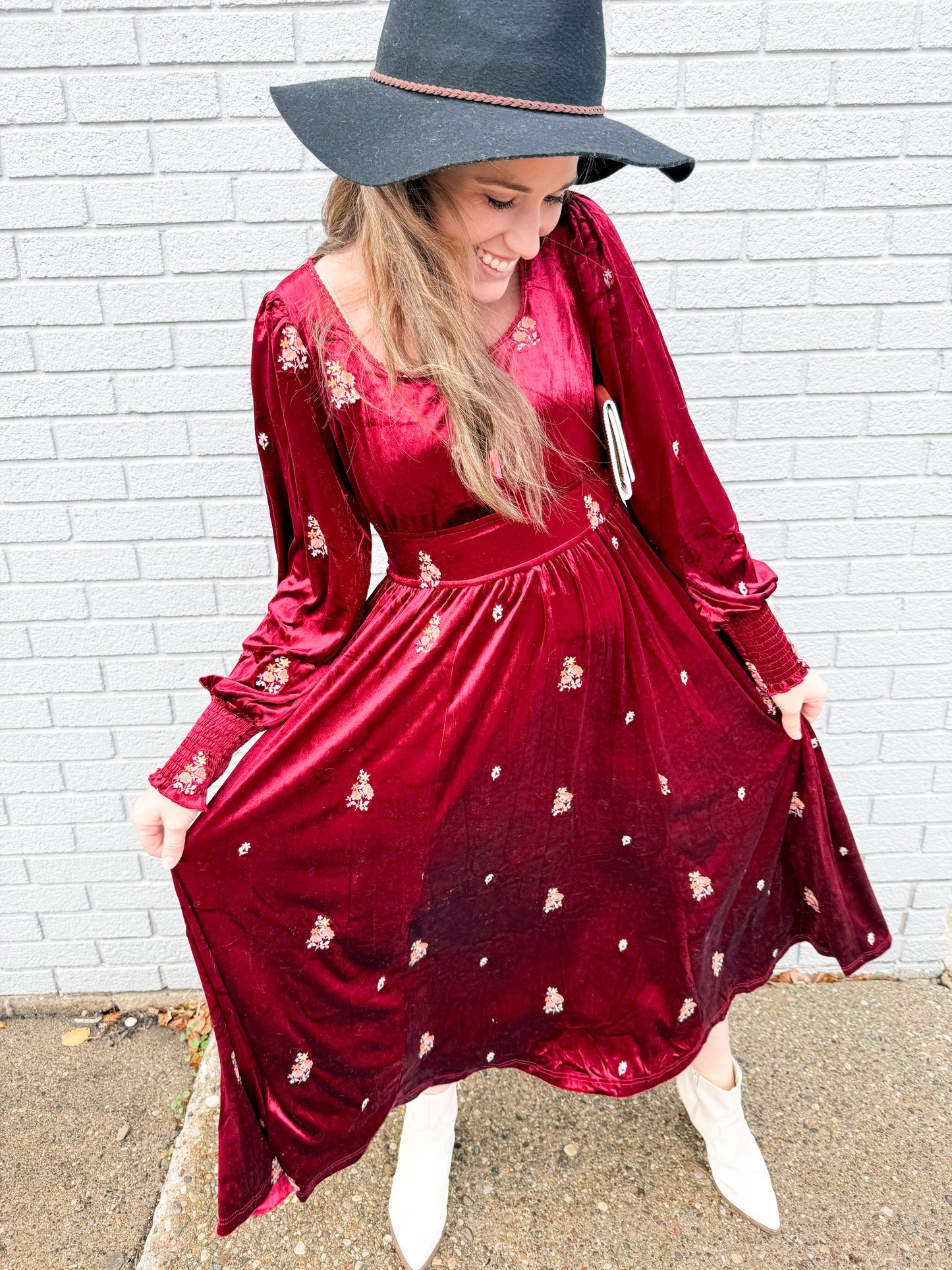 Caught in Elegance Velvet Dress