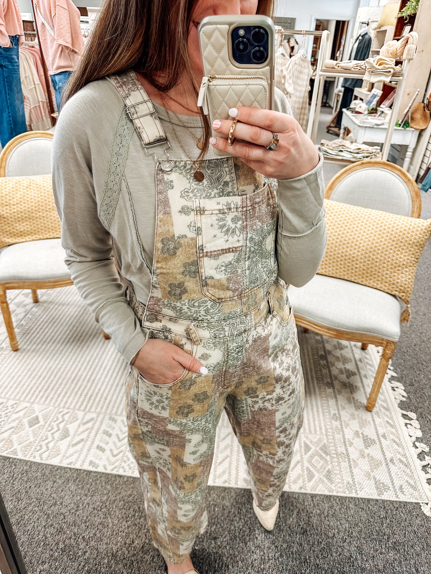 Sunwashed Boho Overalls (S-XL)