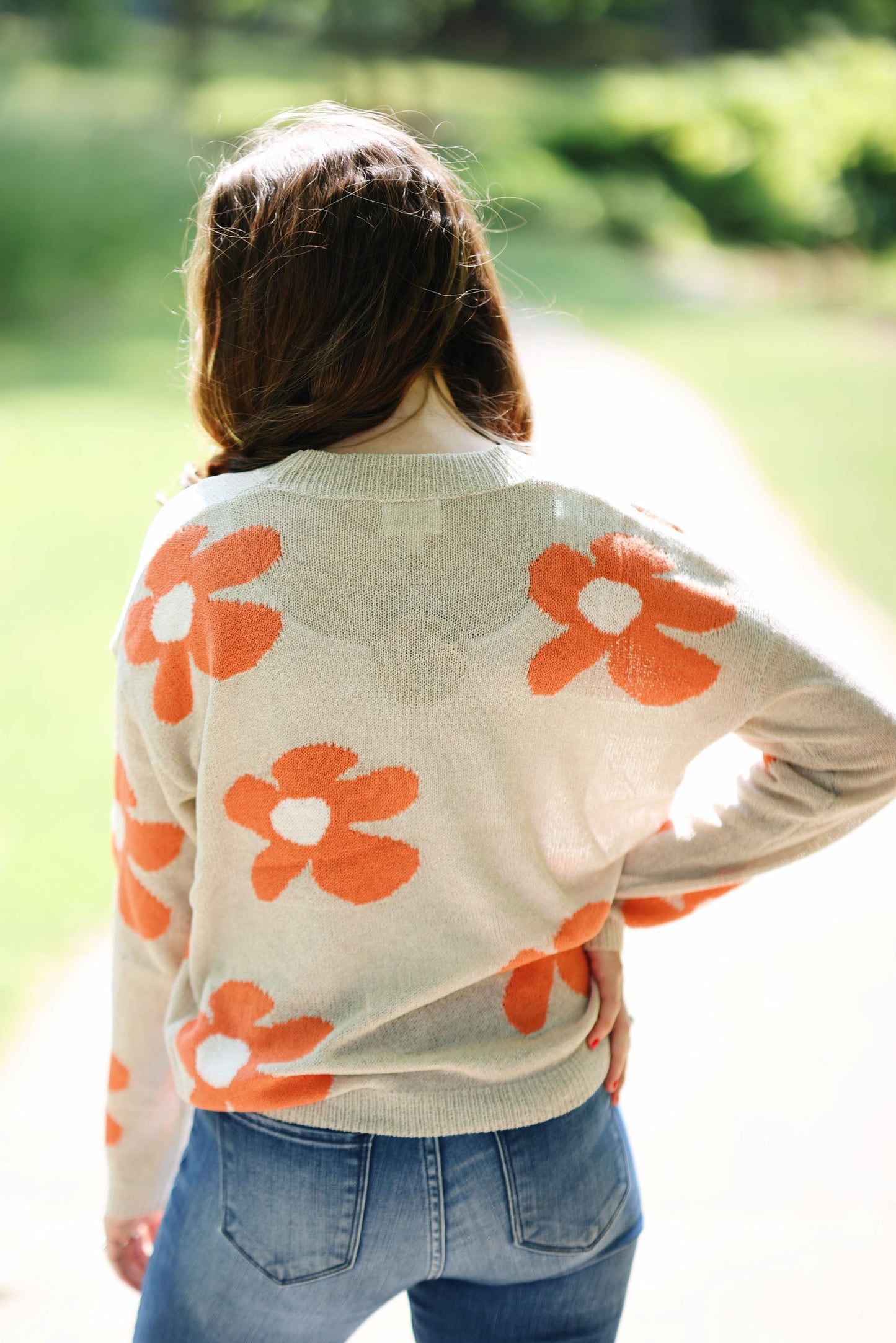 The Floral Retro Way Knit Top (S-XL)