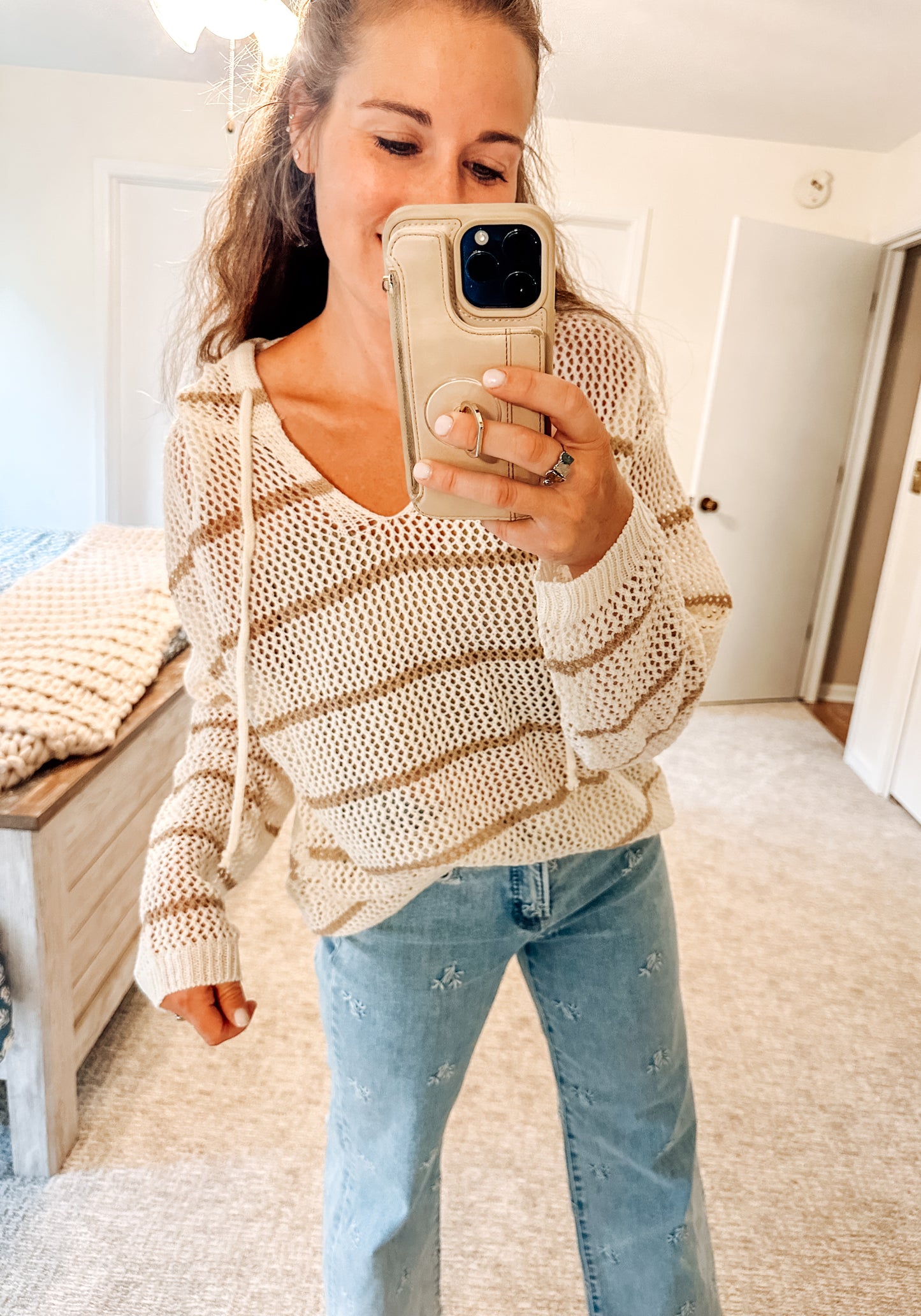 Mocha Meadow Crochet Top (S-XL)