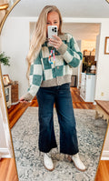 Into the Pines Grid Knit Cardigan