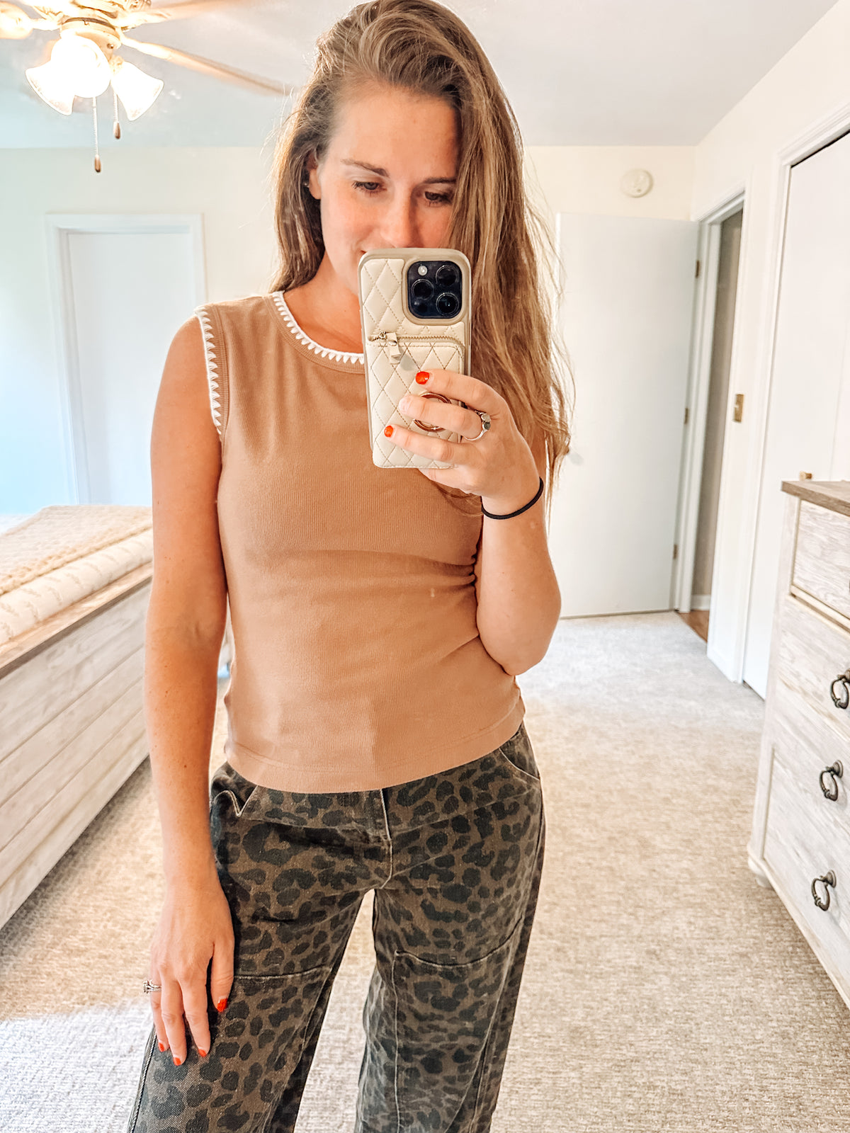 Coffee Runs Contrast Tank (S-XL)