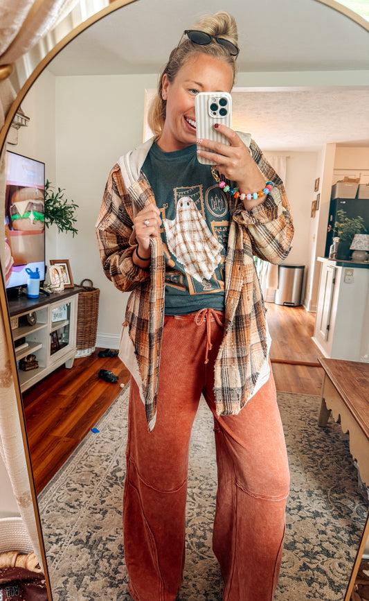 Dripping in Caramel Hooded Flannel