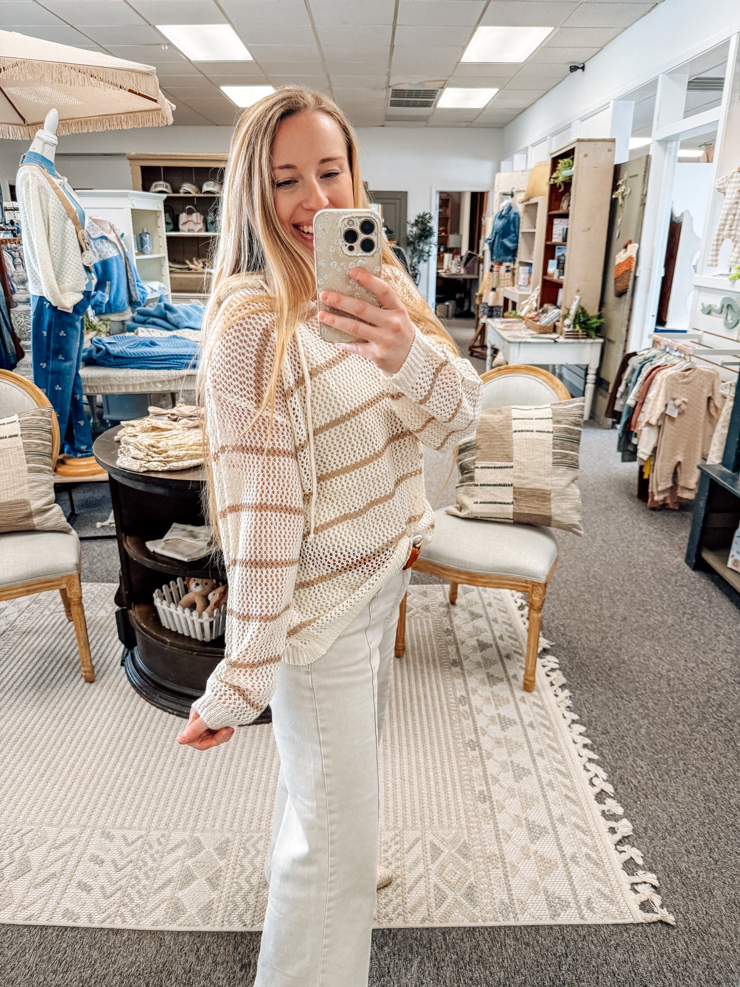 Mocha Meadow Crochet Top (S-XL)