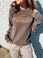 Fall Saying Mineral Washed Sweatshirt