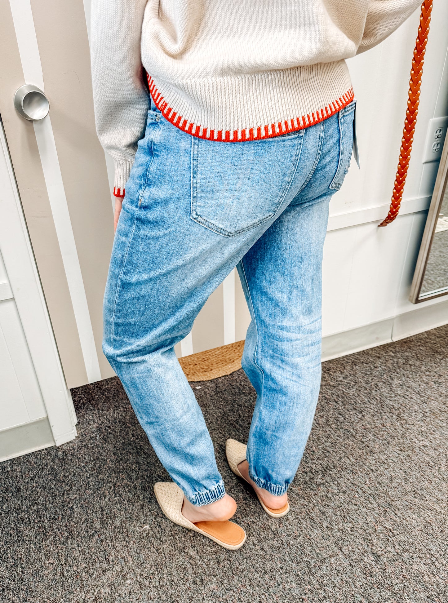 The Fresh Start Denim Joggers (S-XL)