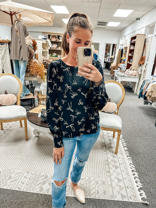 Tied & True Bow Blouse