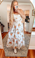 Sunday in the Garden Tiered Midi Dress