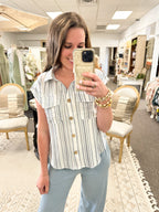 Ivory Tide Button Up Blouse (S-3X)