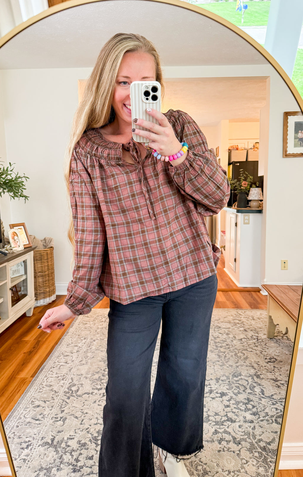The Oakwood Tie Front Blouse