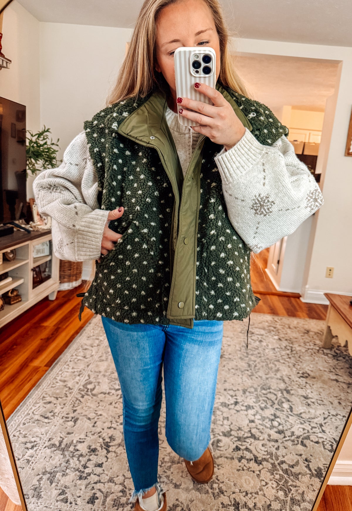Fireside Charm Sherpa Vest