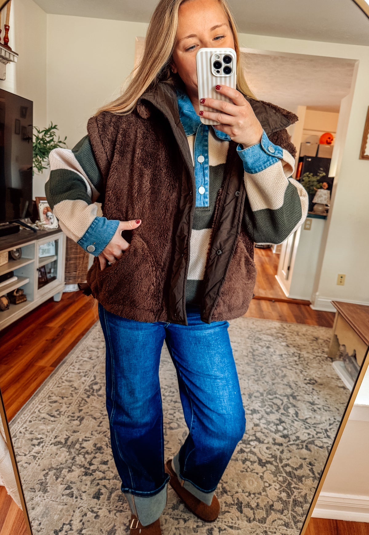 Covered in Sherpa Short Sleeve Vest