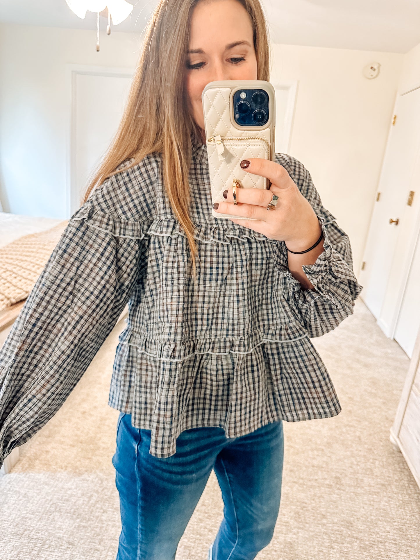 Checked & Charming Blouse
