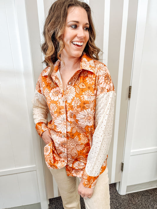 She’s the One Button Down (S-2X)
