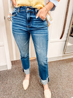 Add Cuffed Details Denim