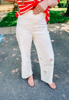 Barefoot Beauty Eyelet Denim (S-XL)
