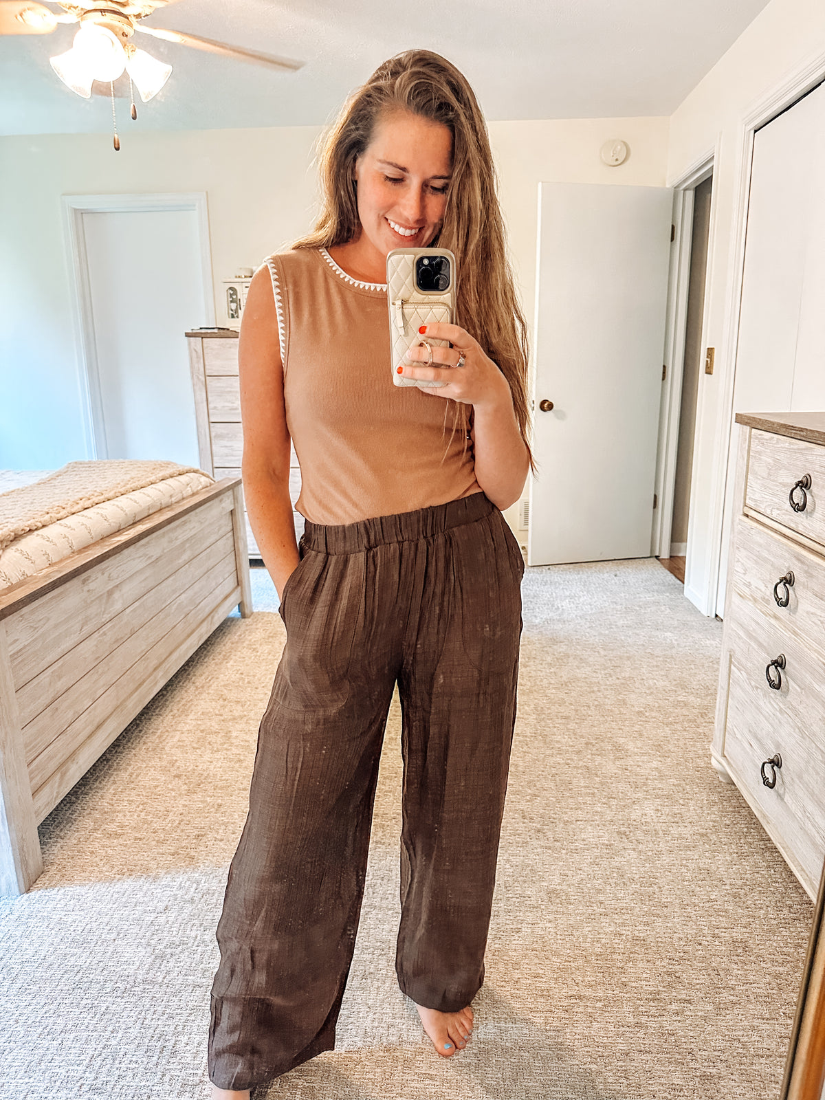 Coffee Runs Contrast Tank (S-XL)