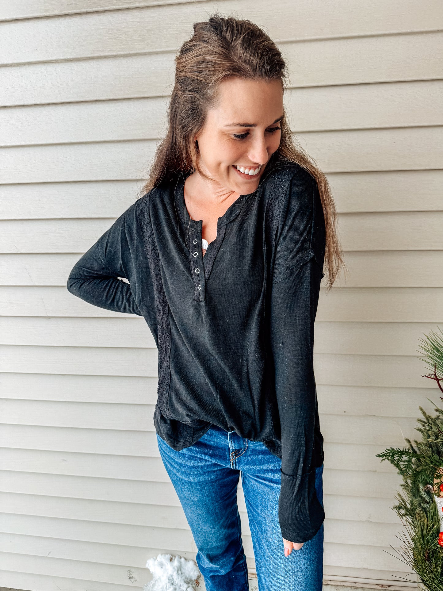 The Downtown Darling Top-Black