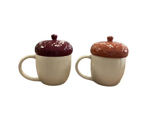 Moody Acorn Mug W/Lid