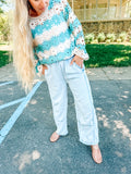 Beach Day Elastic Waist Denim